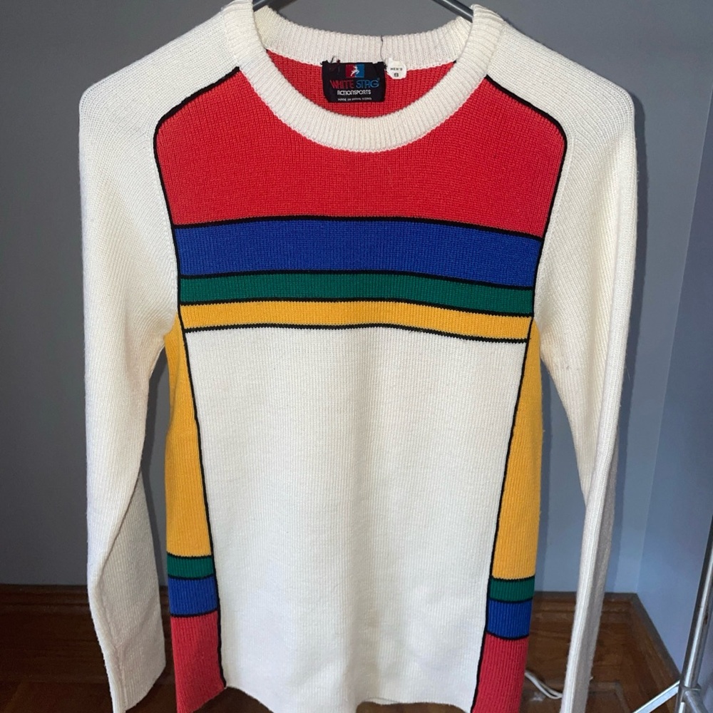 Vintage 80s White Stag Action Sports Sweater Men’s Size 8 Acrylic/wool Blend